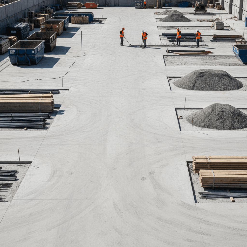 Saubere und geordnete Baustelle nach professioneller Gebäudereinigung